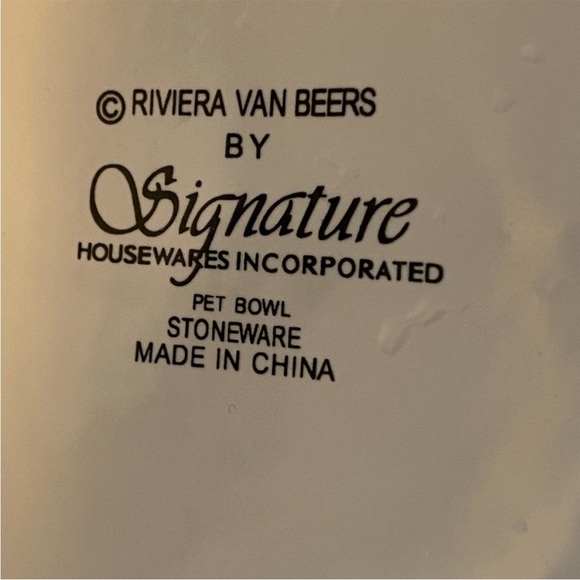 Signature by Van De Beers Cat Bowl - Picture 3 of 5